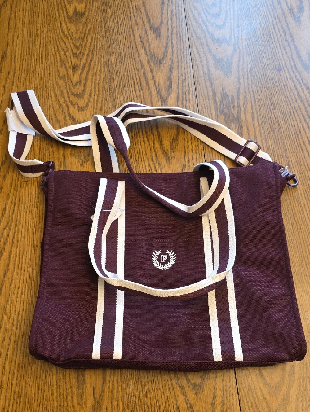 Pink/VS Canvas Tote